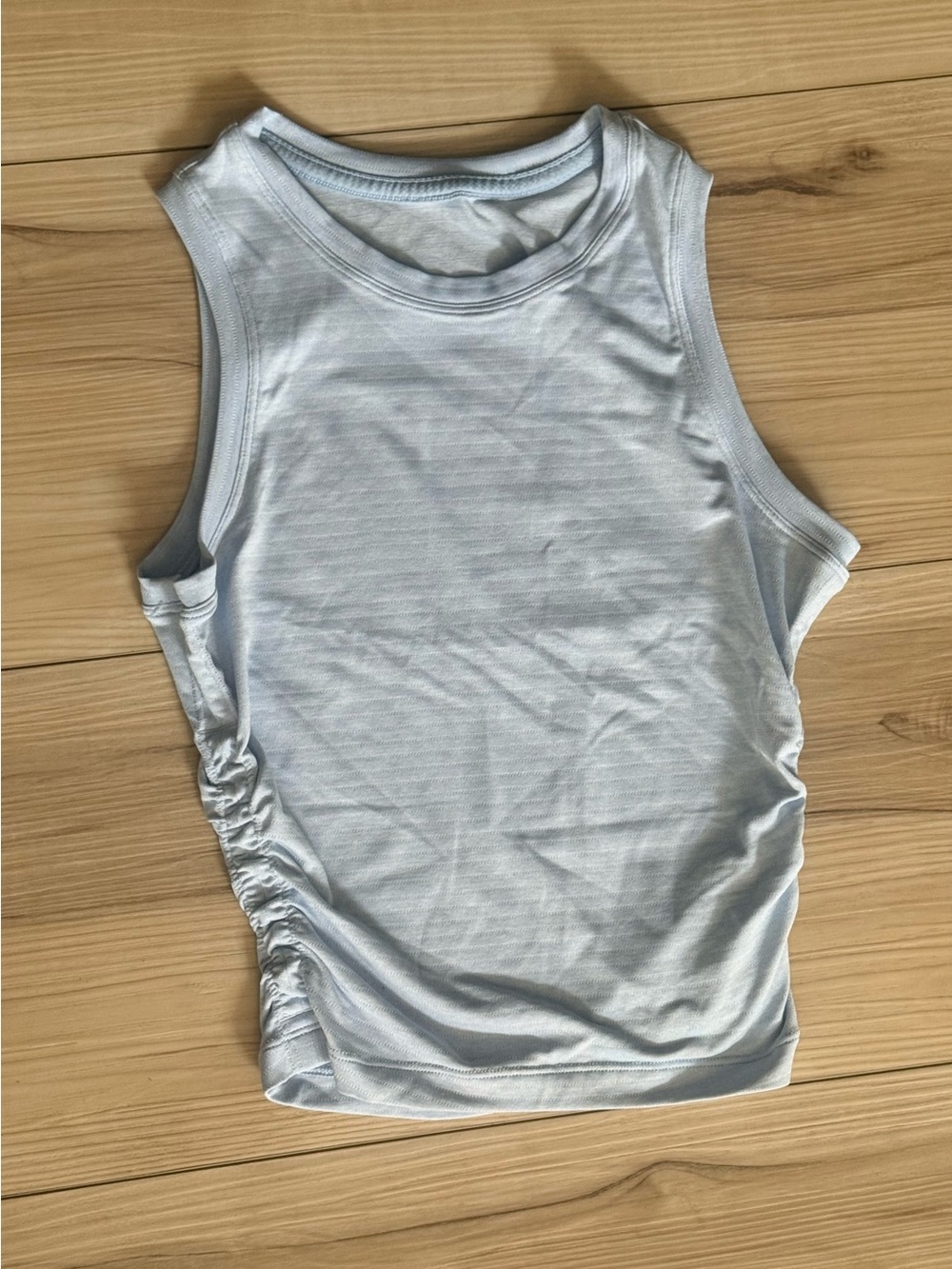 lululemon athletica Light Blue Side-Ruched Tank Top - Women